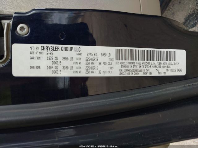2010 CHRYSLER TOWN & COUNTRY 2A4RR5D13AR152918 Photo 8