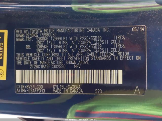 2015 LEXUS RX 450H 2T2BC1BA2FC002550 Photo 8