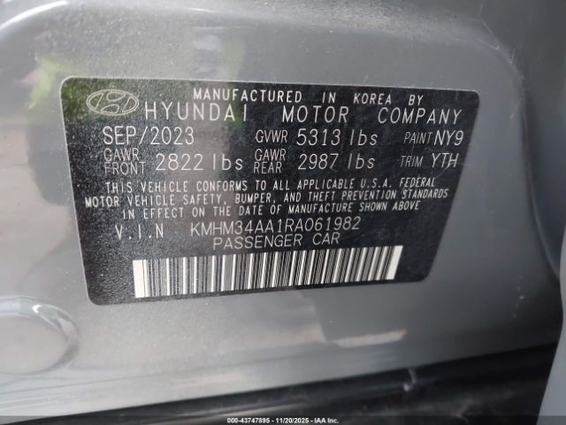 2024 HYUNDAI IONIQ 6 KMHM34AA1RA061982 Photo 8