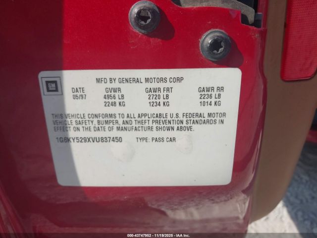 1997 CADILLAC SEVILLE 1G6KY529XVU837450 Photo 8