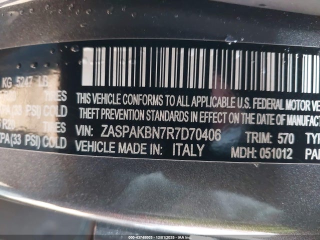 2024 ALFA ROMEO STELVIO ZASPAKBN7R7D70406 Photo 8