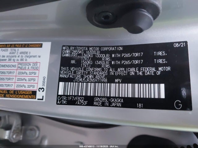 JTEMU5JR3N5971998 Toyota 4RUNNER SR5