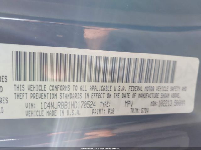 2017 JEEP PATRIOT 1C4NJRBB1HD170524 Photo 8