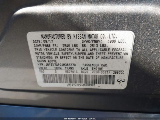 2018 INFINITI Q50 JN1EV7AP0JM358370 Photo 8