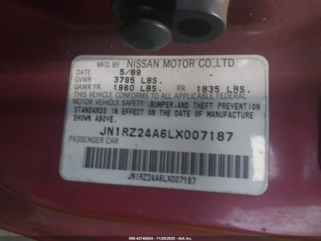 1990 NISSAN 300ZX JN1RZ24A6LX007187 Photo 8
