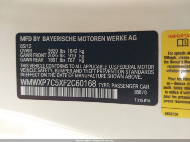 2015 MINI HARDTOP WMWXP7C5XF2C60168 Photo 8