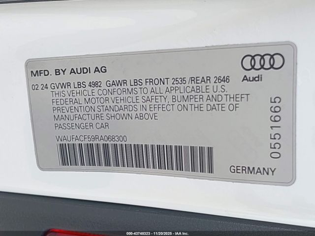 2024 AUDI A5 SPORTBACK WAUFACF59RA068300 Photo 8