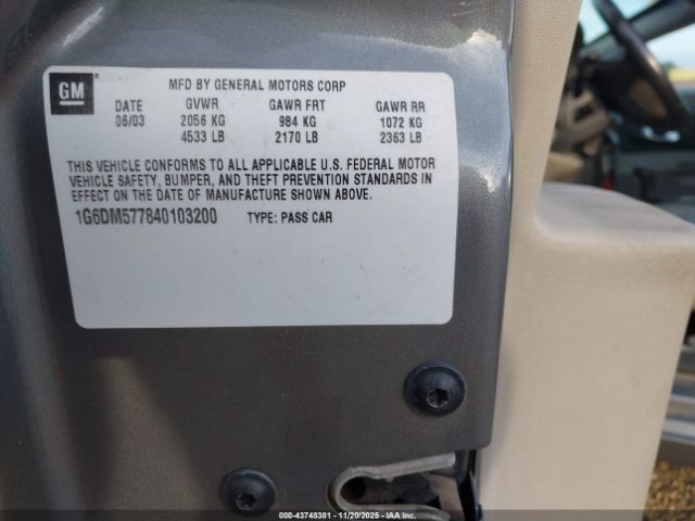 2004 CADILLAC CTS 1G6DM577840103200 Photo 8