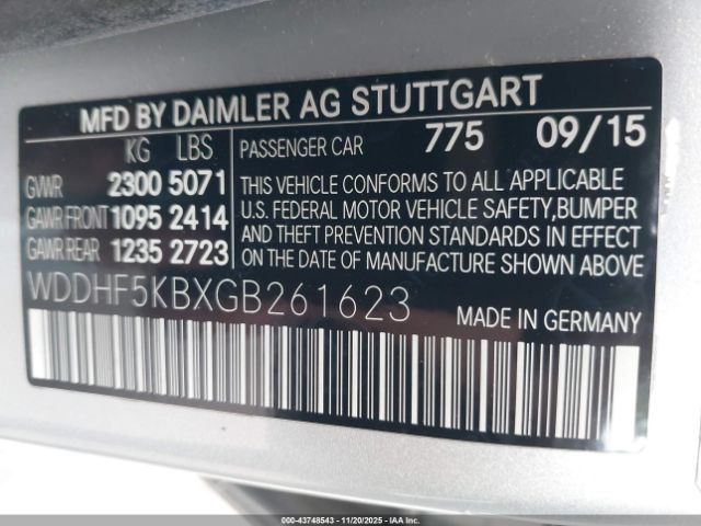 2016 MERCEDES-BENZ E 350 WDDHF5KBXGB261623 Photo 8