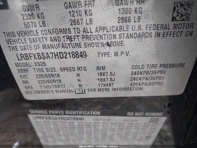 Buick Envision Essence 2017 LRBFXBSA7HD218849 Image 9