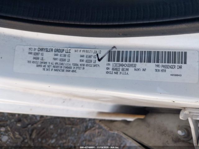 2012 CHRYSLER 200 1C3CCBAB4CN320532 Photo 8