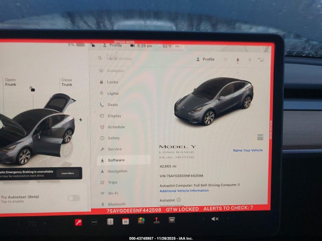 2022 TESLA MODEL Y 7SAYGDEE5NF442598 Photo 6
