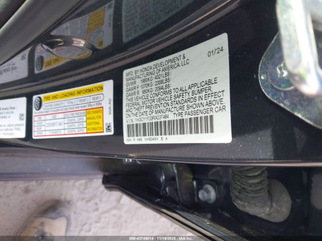 2024 HONDA ACCORD 1HGCY1F33RA037484 Photo 8