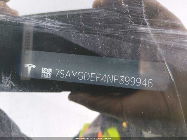 2022 TESLA MODEL Y 7SAYGDEF4NF399946 Photo 8