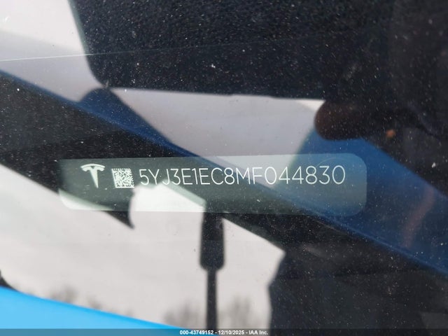 2021 TESLA MODEL 3 5YJ3E1EC8MF044830 Photo 8