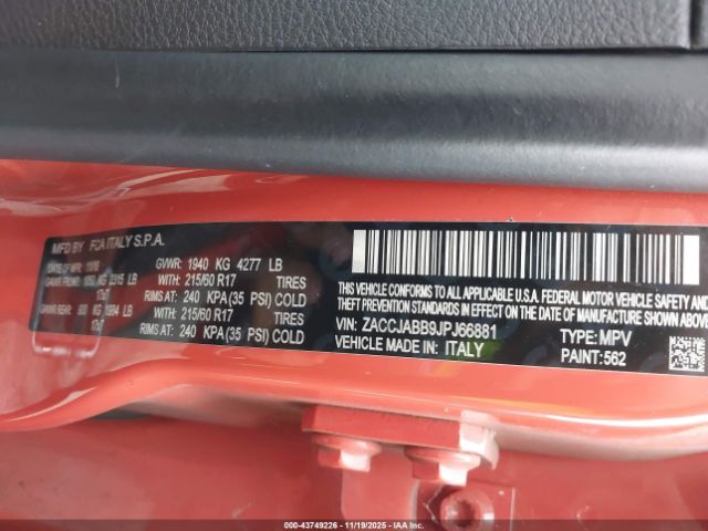 2018 JEEP RENEGADE ZACCJABB9JPJ66881 Photo 8