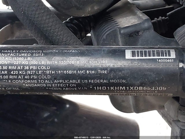 2013 HARLEY-DAVIDSON FLTRX 1HD1KHM1XDB663309 Photo 9