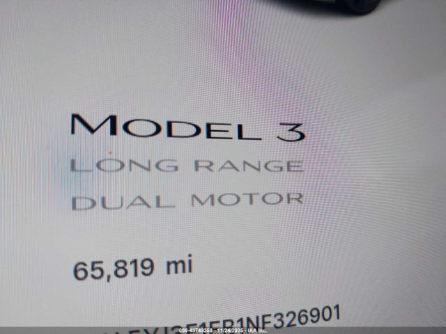 2022 TESLA MODEL 3 5YJ3E1EB1NF326901 Photo 6