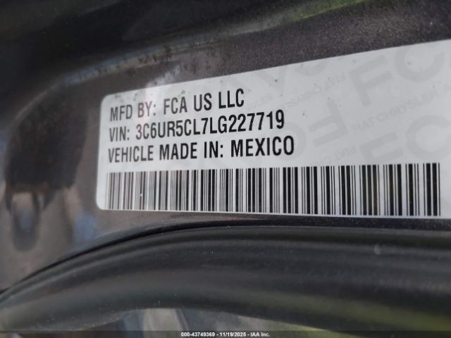 2020 RAM 2500 3C6UR5CL7LG227719 Photo 8