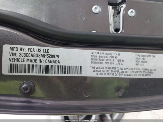 2021 CHRYSLER 300 2C3CCABG3MH528979 Photo 8