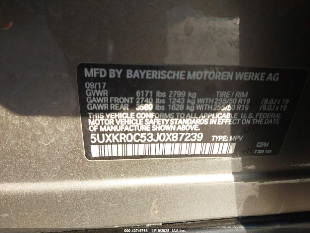 2018 BMW X5 5UXKR0C53J0X87239 Photo 8