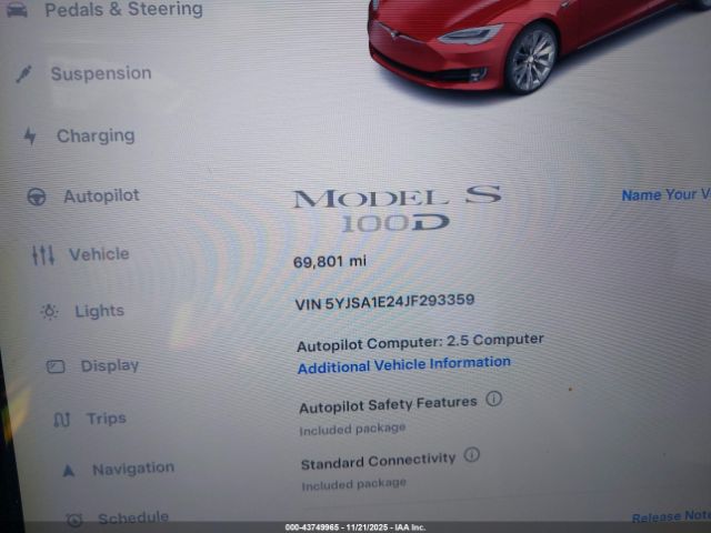 2018 TESLA MODEL S 5YJSA1E24JF293359 Photo 6