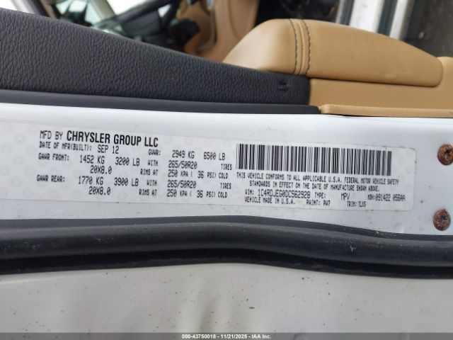 2013 DODGE DURANGO 1C4RDJEG0DC562928 Photo 8