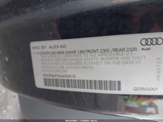 2018 AUDI A5 WAURNAF58JA000516 Photo 8
