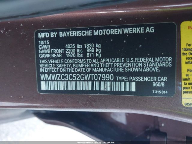 2016 MINI COUNTRYMAN WMWZC3C52GWT07990 Photo 8