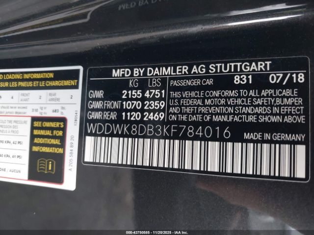 2019 MERCEDES-BENZ C 300 WDDWK8DB3KF784016 Photo 8