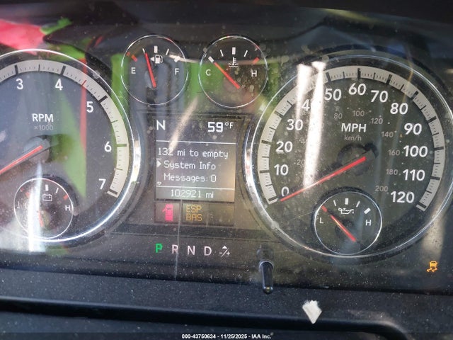43750634 :رقم المزاد ، 1D3HB18T59S757101 vin ، 2009 Dodge Ram 1500 Slt/sport/trx مزاد بيع