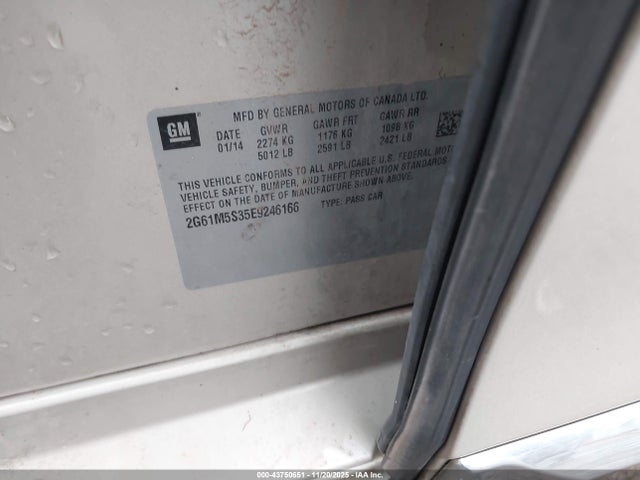 2014 CADILLAC XTS 2G61M5S35E9246166 Photo 8