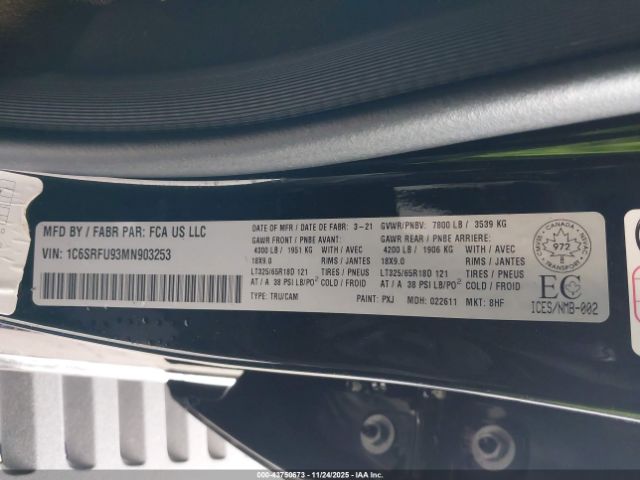 2021 RAM 1500 1C6SRFU93MN903253 Photo 8