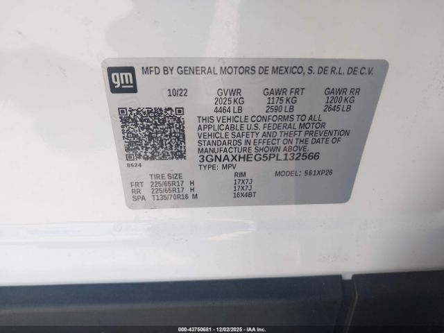 2023 CHEVROLET EQUINOX 3GNAXHEG5PL132566 Photo 8