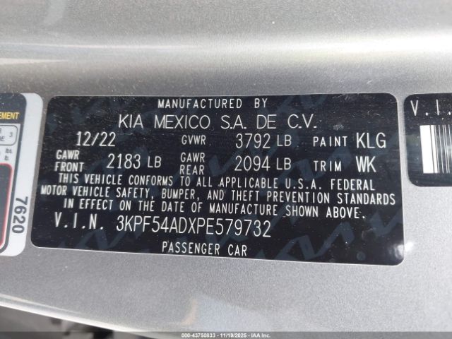 2023 KIA FORTE 3KPF54ADXPE579732 Photo 8