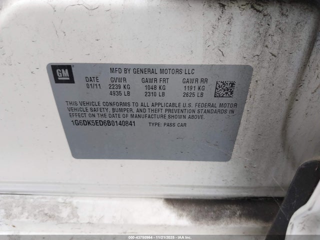 2011 CADILLAC CTS 1G6DK5ED6B0140841 Photo 8