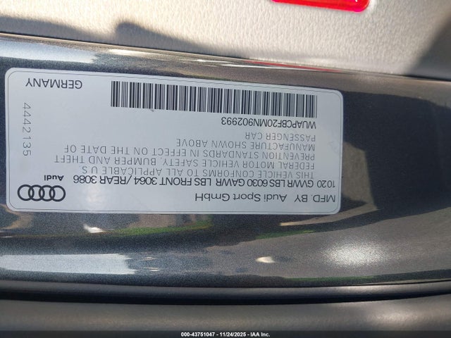 2021 AUDI RS 7 SPORTBACK WUAPCBF20MN902993 Photo 8