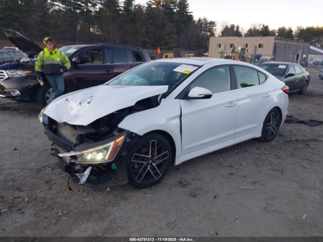 2019 HYUNDAI ELANTRA KMHD04LB6KU835954 Photo 1