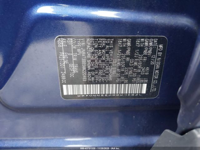 2021 NISSAN ROGUE JN8AT3BB5MW220463 Photo 8