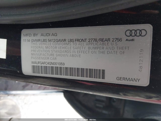 2016 AUDI A6 WAUFGAFC4GN001059 Photo 8