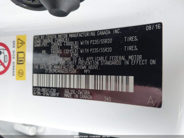 2016 LEXUS RX 350 2T2BZMCA6GC051508 Photo 8