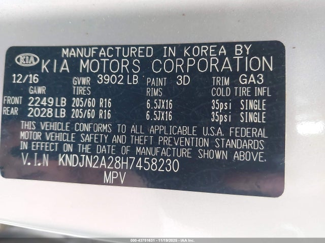 KIA Soul 2017 KNDJN2A28H7458230 Image 23
