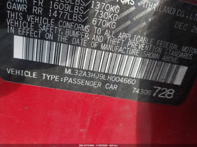 2020 MITSUBISHI MIRAGE ML32A3HJ9LH004660 Photo 8