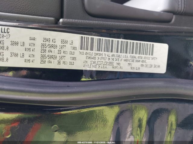 2018 JEEP GRAND CHEROKEE 1C4RJECG7JC212551 Photo 8