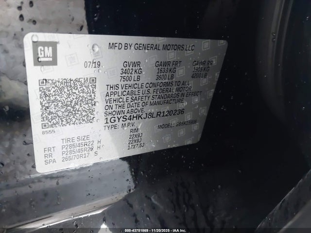 2020 CADILLAC ESCALADE ESV 1GYS4HKJ8LR120236 Photo 8