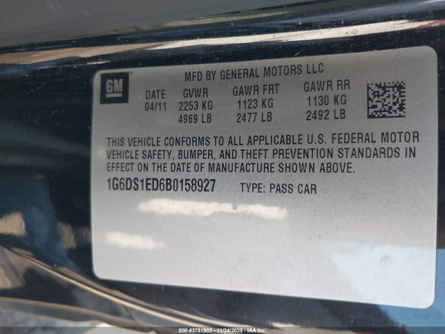 2011 CADILLAC CTS 1G6DS1ED6B0158927 Photo 8