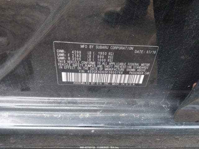 2019 SUBARU IMPREZA 4S3GKAD65K3600768 Photo 8