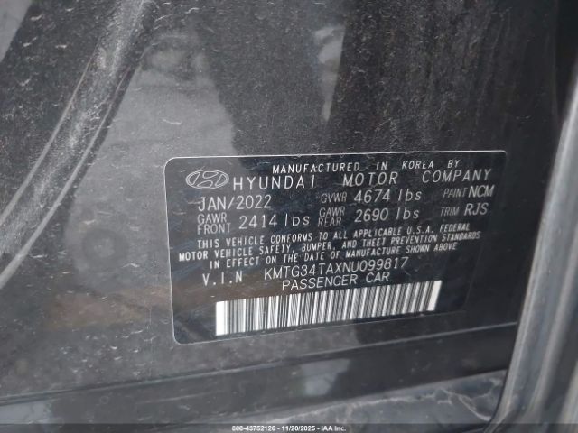 2022 GENESIS G70 KMTG34TAXNU099817 Photo 8