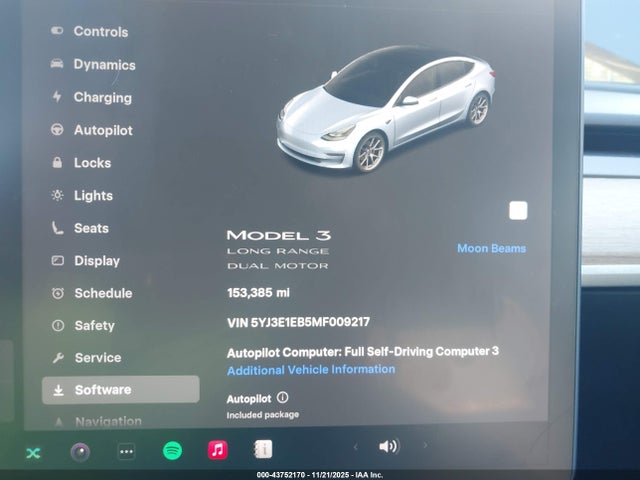2021 TESLA MODEL 3 5YJ3E1EB5MF009217 Photo 6