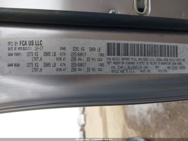 2018 JEEP CHEROKEE 1C4PJLLB8JD605114 Photo 8